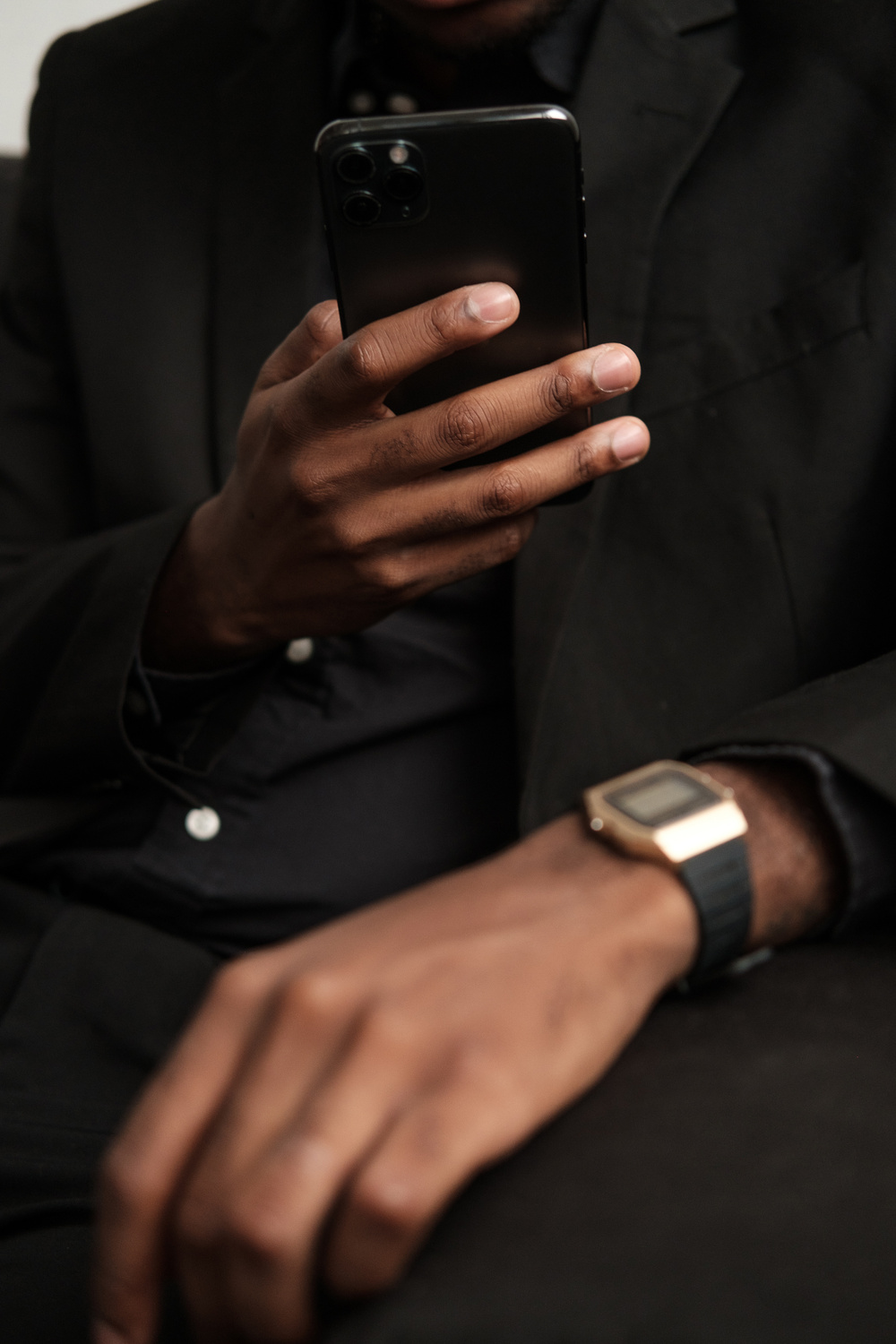 Man Using Smartphone